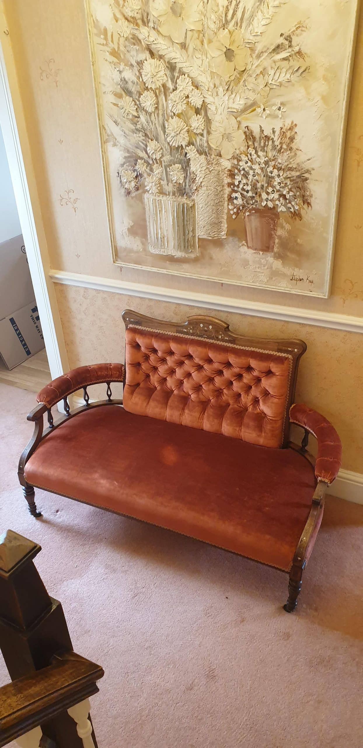 Lot 071 Victorian 7 piece parlour suite