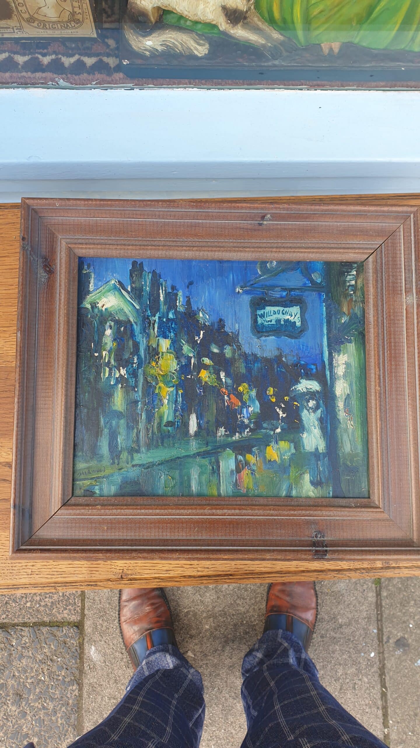 Isherwood . Oil painting on board